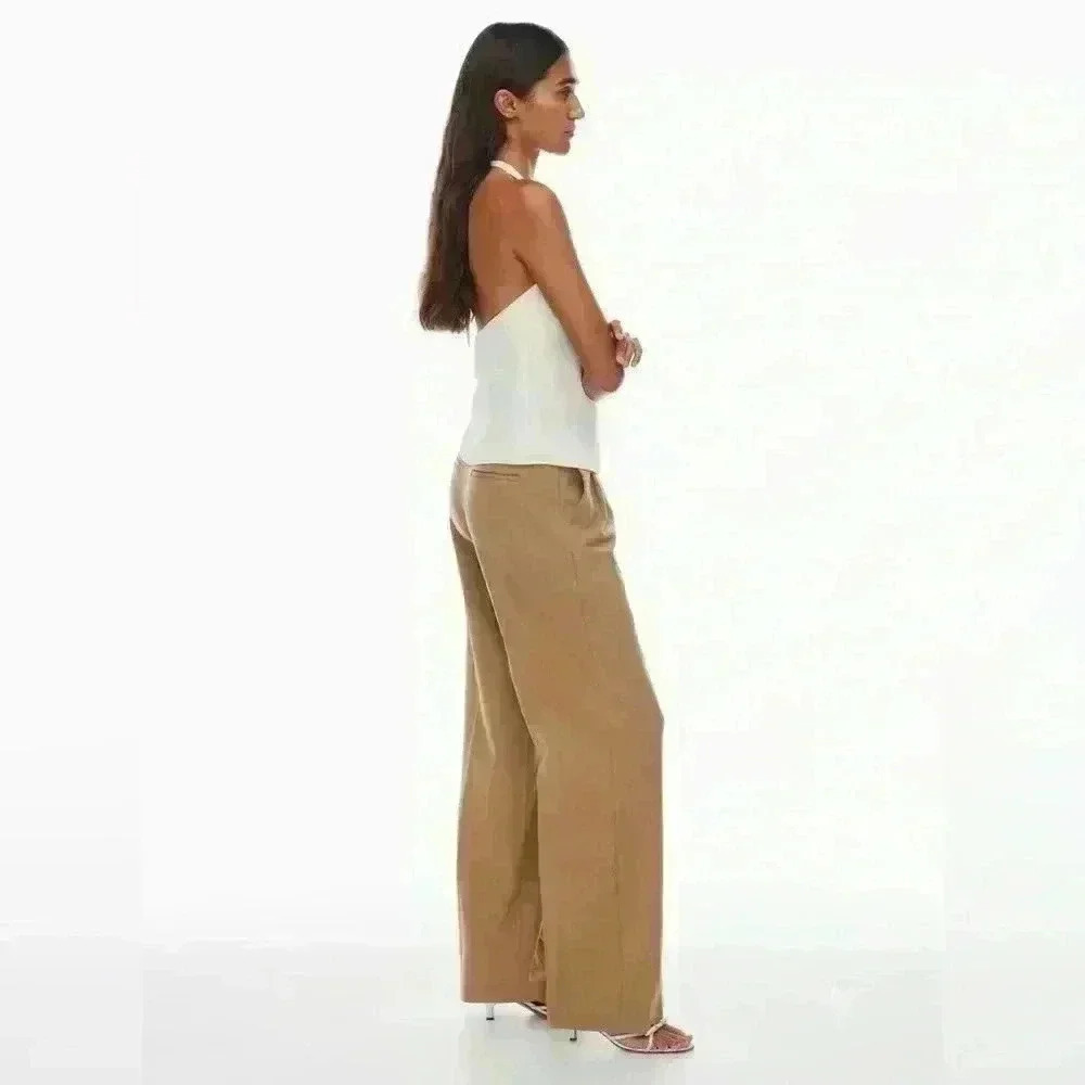 WILFRED Softly structured high-waisted wide-leg trousers